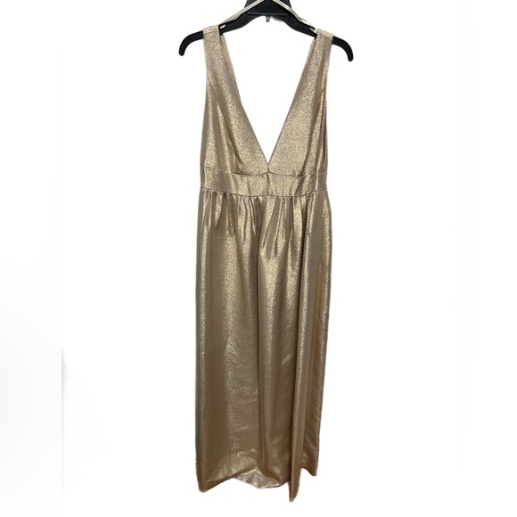 Jill Stuart deep v dress - champagne crystal color - Picture 4 of 8